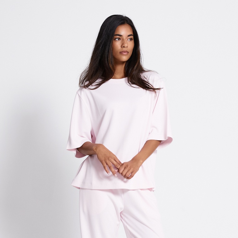 Soft lounge tee "Alyna" Light Pink